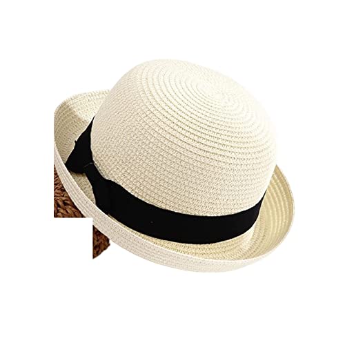 YIHANSS Sonnenhut Strandhut Sommer Schleife Strohhut UV-Schutz Strand Sonne Bucket Hat Damen Tweed Strohhut Strohhut Hüte