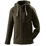 Mufflon Herren Wolljacke Mu- Bob W100 Forest Oliv grün - XL