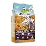 GranataPet Natural Taste Senior, Trockenfutter für Hunde, Hundefutter ohne Getreide & ohne Zuckerzusätze, Alleinfuttermittel für ältere Hunde, 4 kg