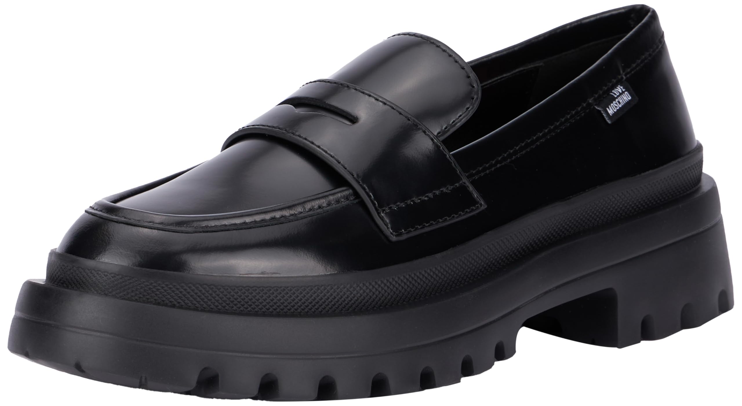 Love Moschino Damen Ja10255g1ljd0000 Loafers, Schwarz, 38 EU