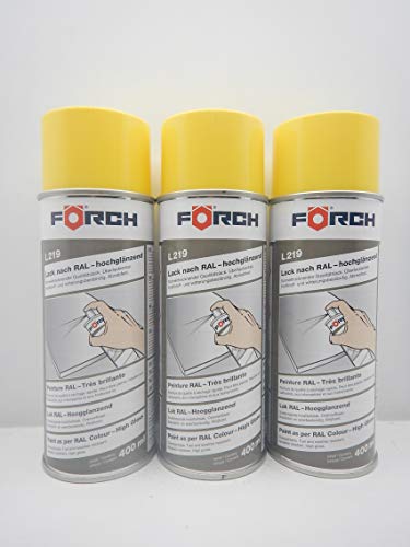 Förch ZINKGELB GELB RAL 1018 Lack LACKSPRAY Spray SPRAYDOSE 400ML (3)