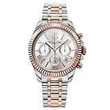 Thomas Sabo Damen Armbanduhr Divine Chrono Chronograph Roségold Silber Quarz Edelstahl WA0221-272-201-38 MM