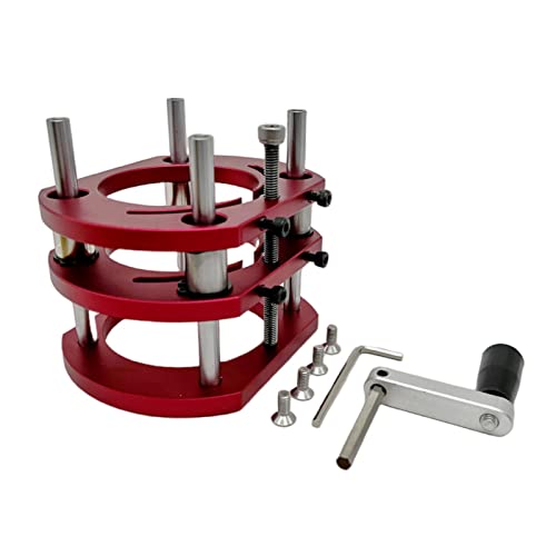 Holzbearbeitungs-Router-Hebesystem Und Aluminium-Oberplatte Für Motoren Mit 65 Mm Durchmesser, Werkbank, Trimmer, Graviermaschine, Heimwerker-Werkzeuge (Farbe: Set-1) (Set)