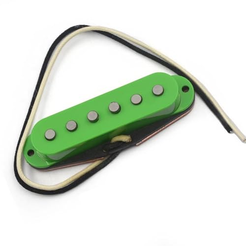 Gitarren-Steg-Tonabnehmer Imitieren Den Klang Des Brücken-Tonabnehmers Mit Versetztem Pol Und Schwarzem Basismagneten Für E-Gitarre e gitarren tonabnehmer (Color : Green Cover)