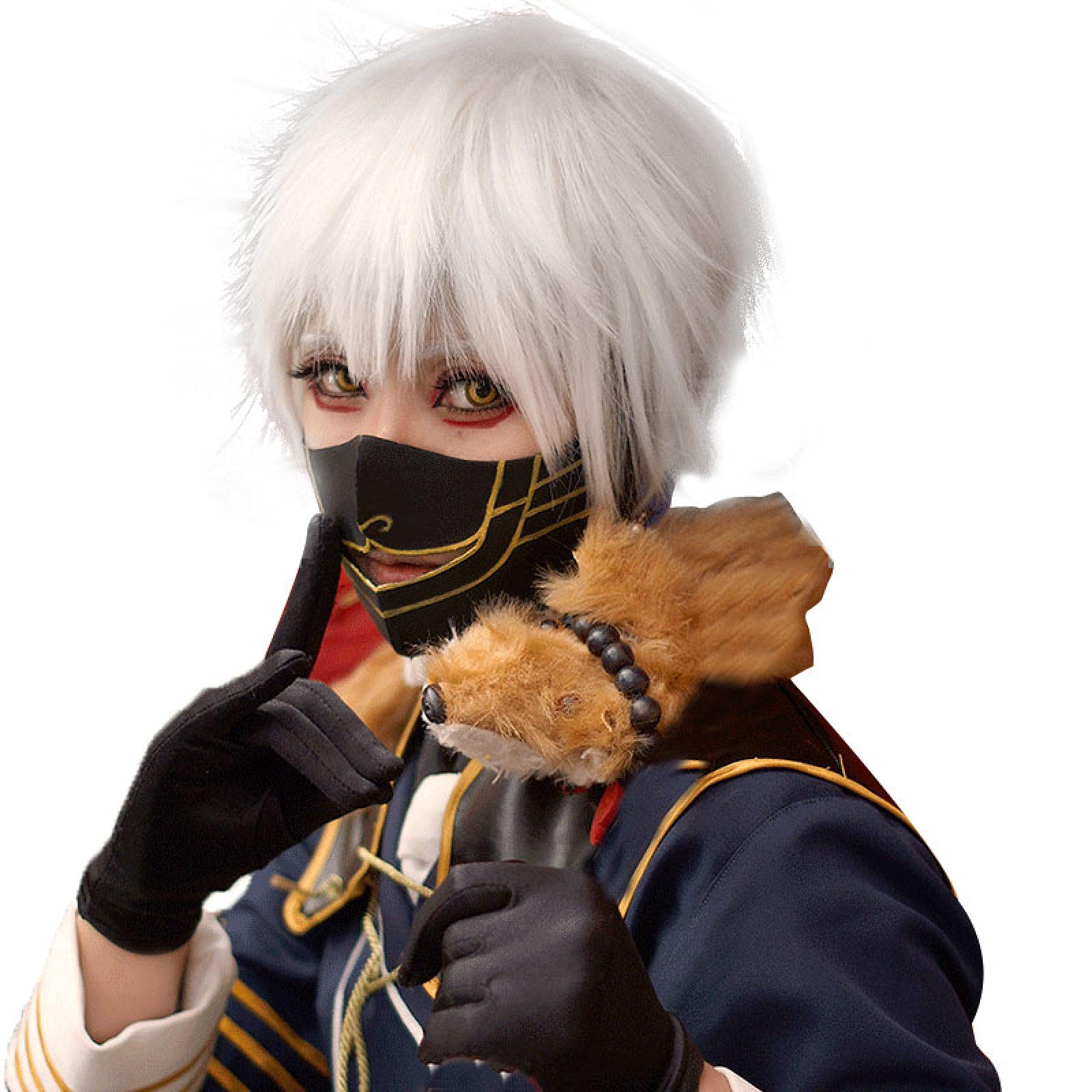 Anime cosplay perücke Anime Game Touken Ranbu Online Nakigitsune Cosplay Perücke Kostüm Spielen Perücken Halloween Kostüme Haar Versand