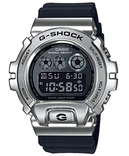 Casio G-Shock GM-6900-1ER Bezel Metall Silber schwarz