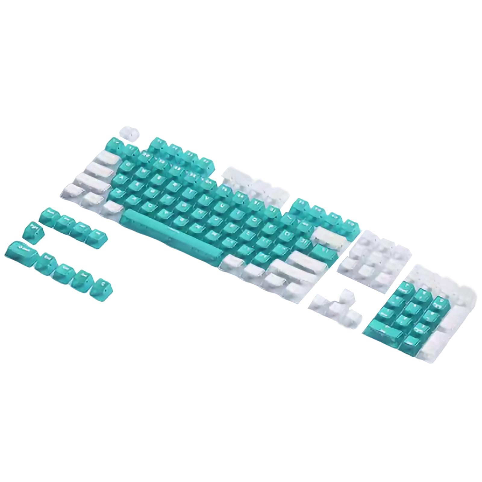 Zkydhbd Keycaps Stilvolle PC-Tastenkappen, 114 Tasten, für 61/64/68/84/85/87/98/100/104/108 mechanische Tastaturen