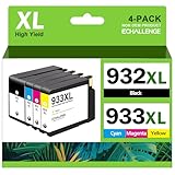 933XL 932XL Multipack Druckerpatronen Kompatibel für HP 932 933 XL für HP Officejet 6700 Premium Patronen 7510 7612 7110 7610 6100 6600 Tintenpatronen(Packaging May Vary)