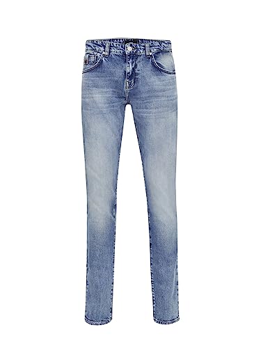 LTB Jeans Herren Jeans Joshua - Jeans Herren Schlank aus Baumwollmischung Slim Denim Light mit Reißverschluss Mittlere Taille - Blau