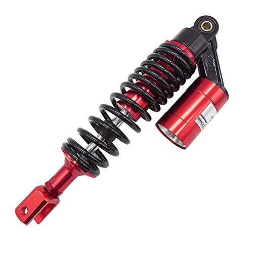 Skdvy Motorrad Hinterer Stoßdämpfer Universal 320mm Motorrad Air Stoßdämpfer Hinterradaufhängung Motorroller(280mm Red)