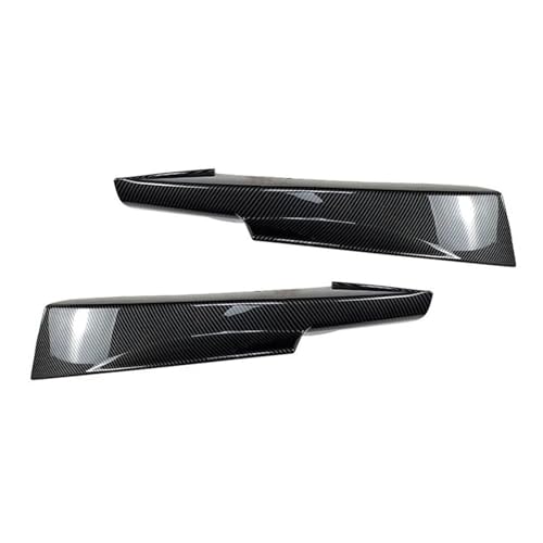 Splitter Für 3er E90 E91 Für LCI Sport 2009-2012 Auto Frontstoßstange Lip Splitter Diffusor Body Kits Spoiler Stoßstange Schutzfolie Frontlippe(Carbon Look Splitter)