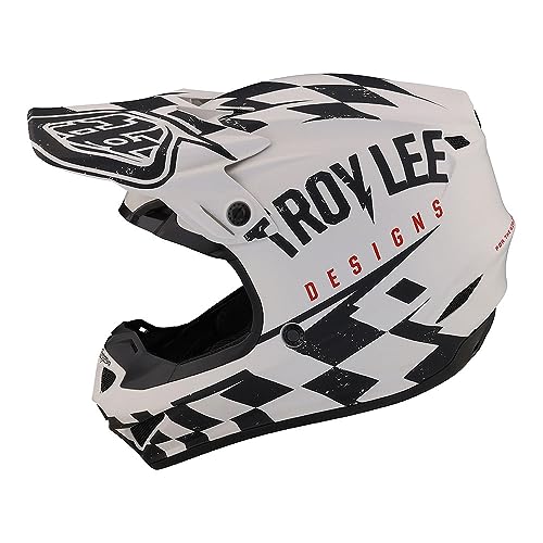 Troy Lee Designs Motocross-Helm SE4 Polyacrylite MIPS Weiß Gr. L