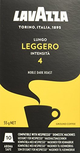 Lavazza Lungo Leggero, 50 Nespresso kompatible Kapseln (5 x 10 Kapseln)