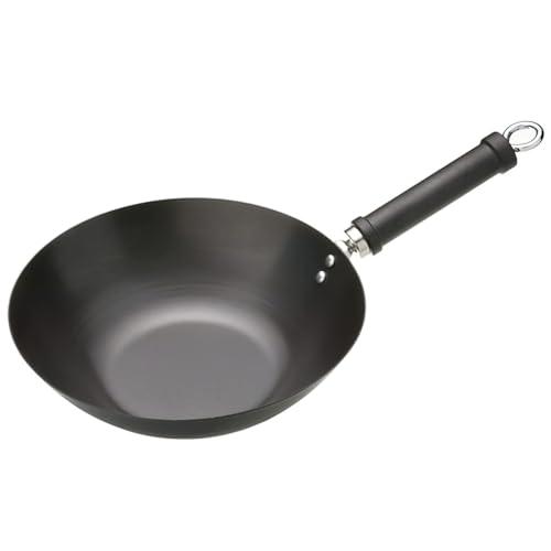 Kitchen Craft Pure Oriental Wok aus Carbonstahl mit Antihaftbeschichtung, 26,5 cm