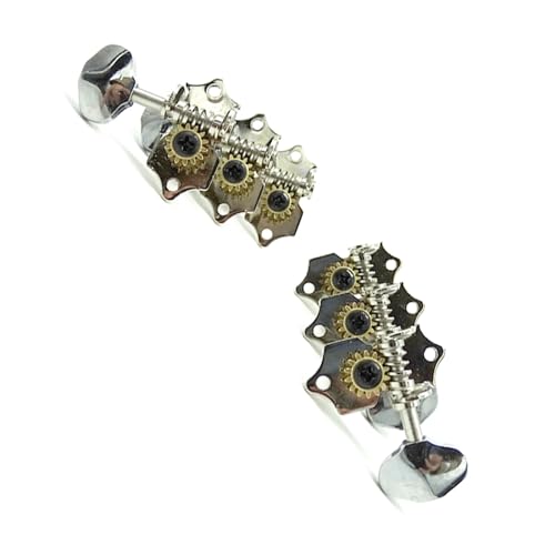 Strings Tuning Pegs Mechaniken Für Gitarre Klassische Vintage-Gitarrenstimmgeräte, vollständig geöffnete Folk-Gitarrenknöpfe, Schrauben symmetrisch nach oben und unten 33