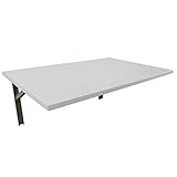 mikon 80x60 Wandtisch Wandklapptisch Küchentisch Schreibtisch Esstisch | Hellgrau