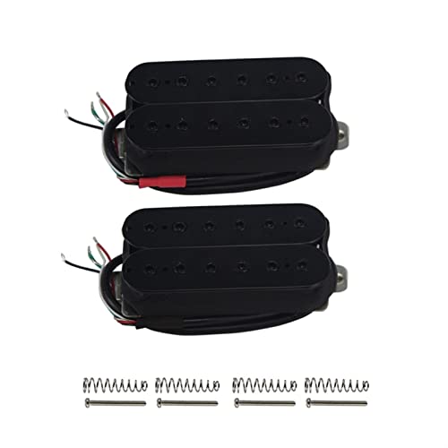 ZENGXUE Kopfloser FRET-Gitarren-Pickup Für 6-String-E-Gitarre Schwarz Humbucker Tonabnehmer Set