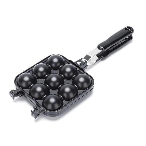 9 Löcher Takoyaki Pfanne Aluminiumlegierungsmaterial Takoyaki Maker Fleischbällchen Formenbauer Perfekt Für Familientreffen