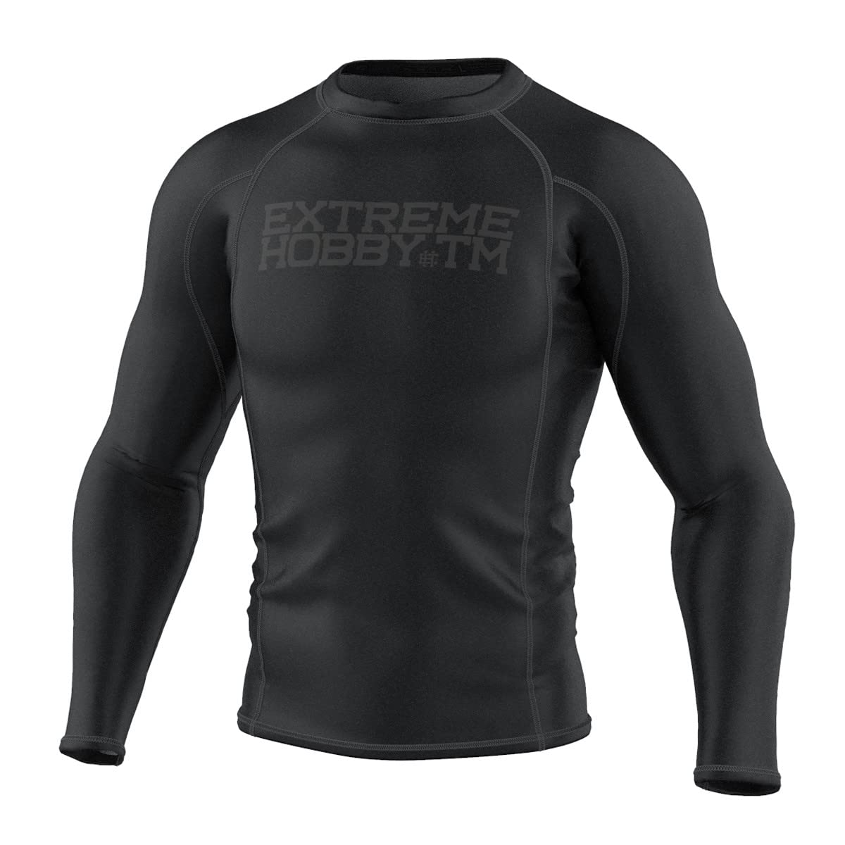 EXTREME HOBBY Langarm-Rashguard, Langen Ärmeln, Sport Tshirts Herren, Kampfsport, Funktionsshirt, Fitnessshirt Männer, Kompressionsshirt Rash Guard