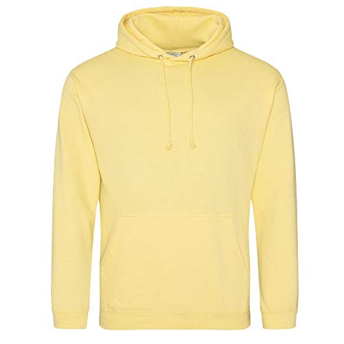 Just Hoods - Unisex College Hoodie/Sherbed Lemon, 3XL