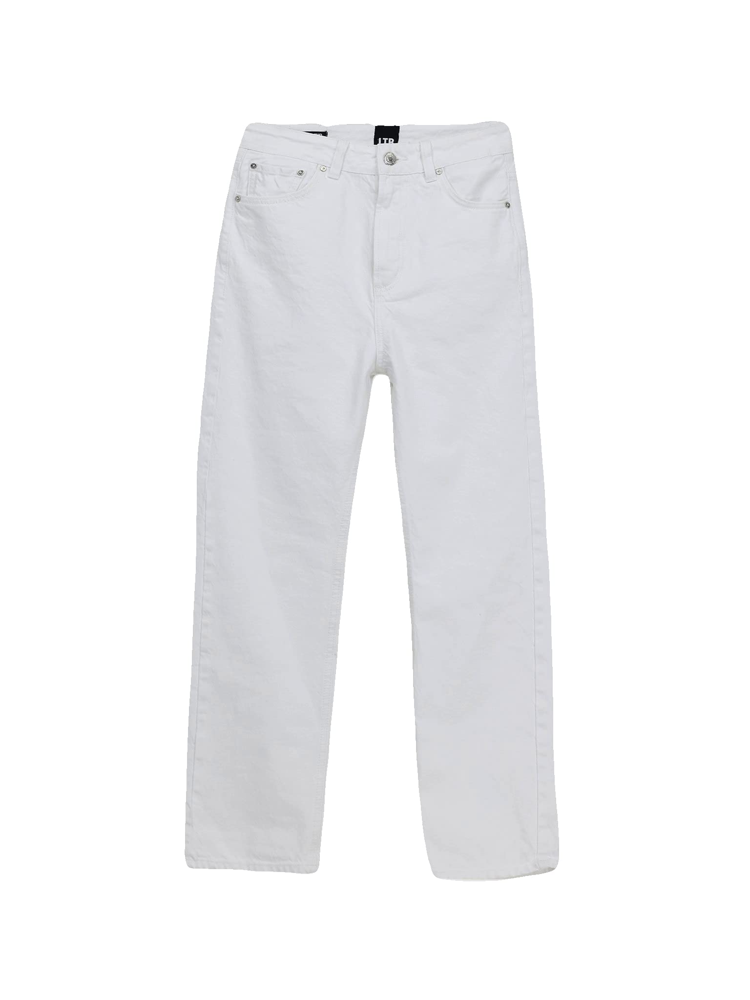 LTB Jeans Damen Myla Zip Jeans, White 100, 29W