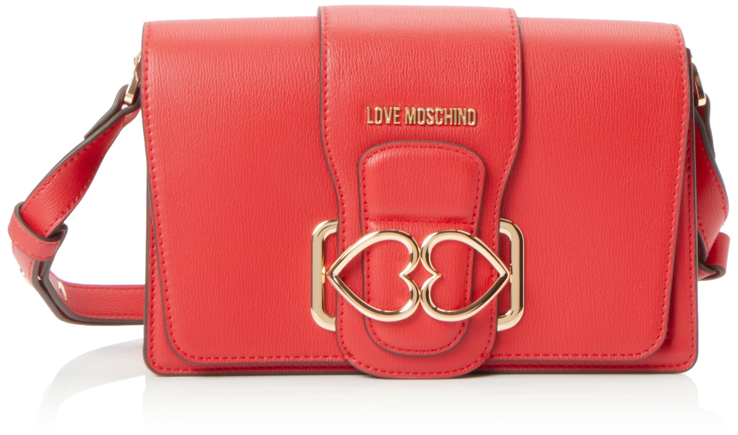 Love Moschino Damen Schultertasche, Rosso