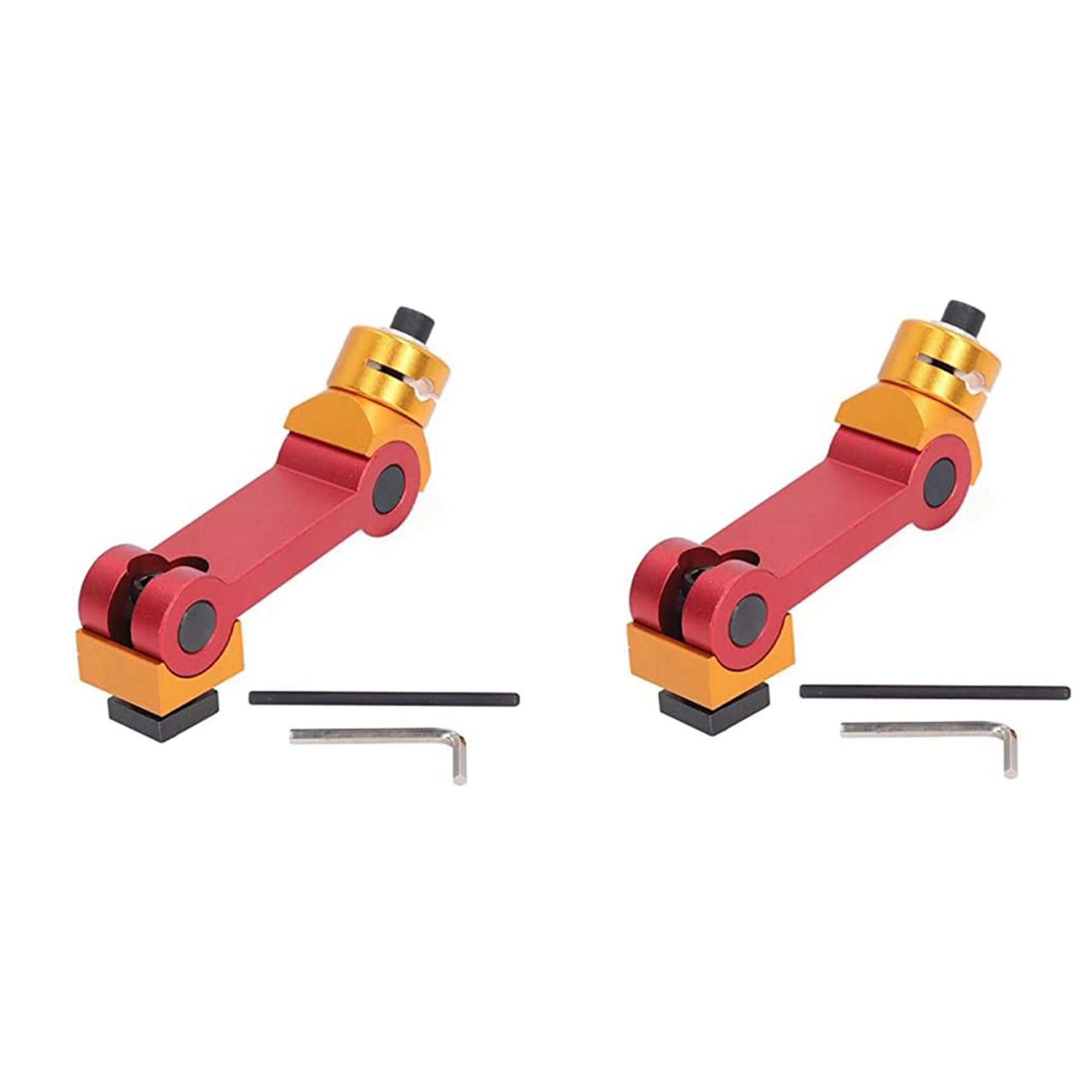 Sizoriruk 2X Einstellbarer FräSschraubstockanschlag, CNC-FräSarbeitsanschlag, Teilelokalisierung, FräSmaschinenpositionierer, Arbeitsanschlag, Werkzeugteil, WerkstüCk