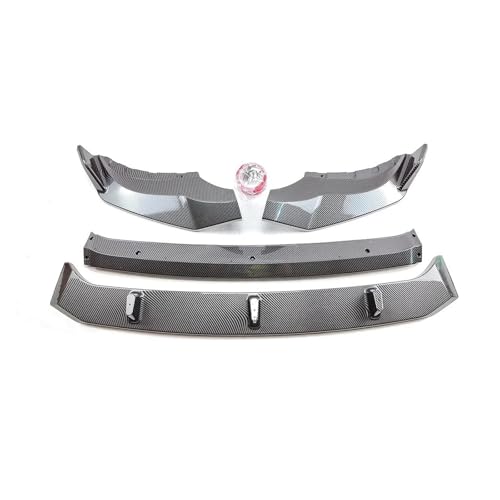 Splitter Für X5 G05 2019-2022 Splitter Spoiler Lip Guard Protector Body Kit Auto Zubehör Außen Teile EIN Set Auto Front Stoßstange Frontlippe(Kohlefaser-Stil)