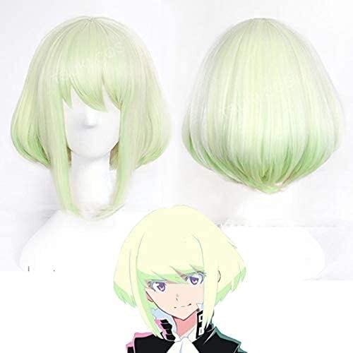 LINLINCD-Anime Coser Wig Progare Mad Brunish Lio Fotia 35 cm Artikel Anime Superheld Cosplopl WIG+ Perücke Synthetik hitzebeständig