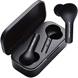 Boompods Bassline TWS True Wireless Bluetooth Kopfhörer, kabellose Ohrhörer,TWS In-Ear Kopfhörer mit Mikrofon, IPX5 Schutz Ear Buds, 4.5 Std. Spielzeit, Schwarz