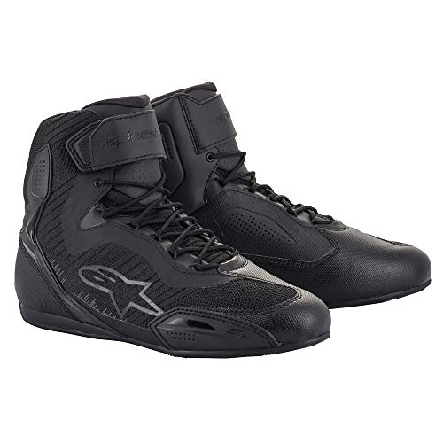 Alpinestars Stella Faster-3 Rideknit Damen Motorradschuhe Schwarz/Dunkelgrau 38