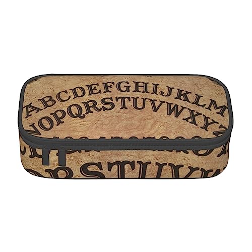 ZORIN Federmäppchen für Mädchen Jungen Große Kapazität Federmäppchen Klassisch Ouija Board Magic Plank Stifttasche Tragbare Make-up-Tasche für Schule Büro Studenten Teenager, Schwarz , Einheitsgröße, Münzbeutel