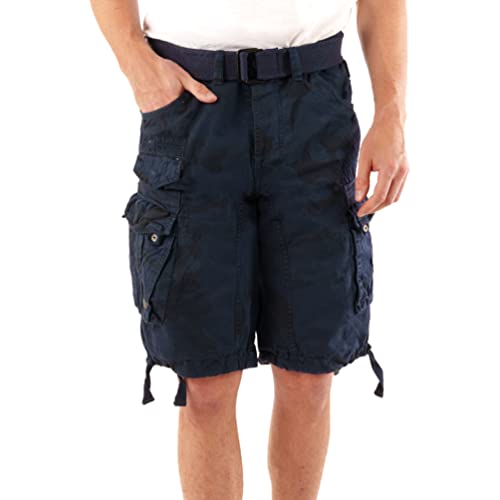 Geographical Norway Herren Cargo Short People (XL, Navy Camo)