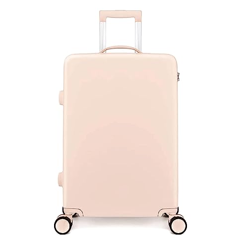 LANAZU Tragbarer Koffer, Großraumkoffer mit Rollen, verschleißfester Trolley-Koffer, geeignet für Urlaub und Reisen (Pink)