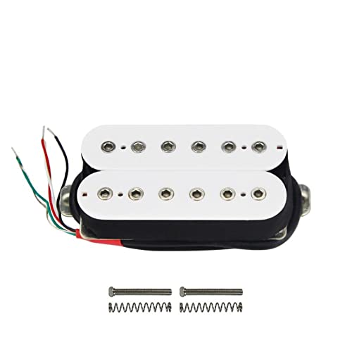 ZENGXUE Alnico 5 Humbucker Pickup Gitarre Pickup Weiß Hals/Brücke Für Gibson Humbucker Tonabnehmer Set (Color : 1pc bridge)