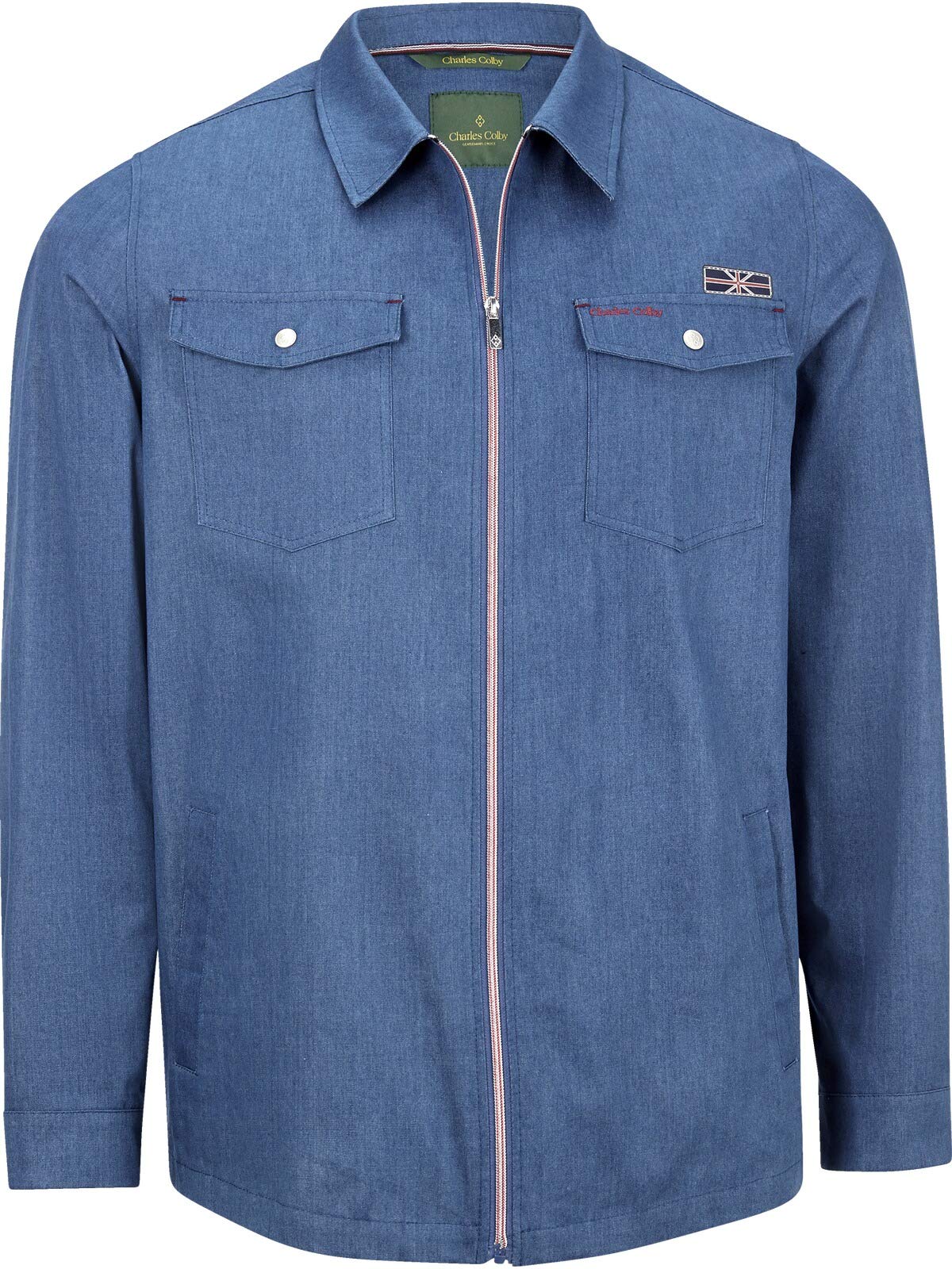 Charles Colby Herren Outdoorhemd Sir Reeves blau 3XL (XXXL) - 66