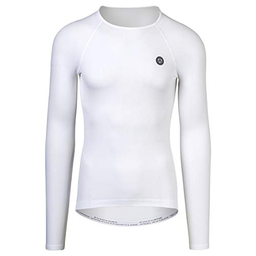 AGU Unisex-Adult Bianco Maglia Intima Everyday Base Maniche, XS