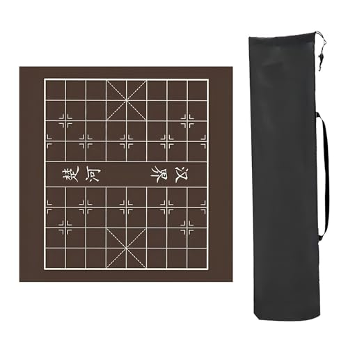 Mahjong Tischmatte,Kachel Spiele Tischabdeckung, Quadratisch for Tisch, rutschfeste Mahjong-Tischunterlage mit Geräuschreduzierung, for Poker-Kartenspiele, Brettspiele, Legespiele(Brown,80x80cm (31.49