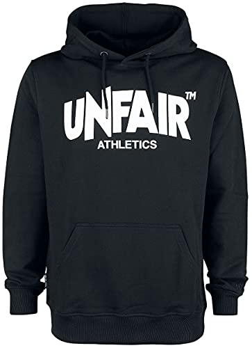 Unfair Athletics Herren Sweater Classic Label Hoodie UNFR18-075 Schwarz Black, Größe:L