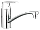 GROHE Eurosmart Cosmopolitan Küchenarmaturen Einhand-Spültischbatterie (DN 15, flacher Auslauf) chrom, 32842000