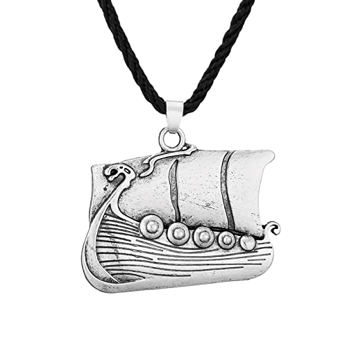 Belachick Charme Halskette Ketten Schmuck Herren Frauen Anhänger Necklace Herren-Halskette Mit Anhänger, Lange Halskette Mit Bootsanhänger, Herren-Halskette