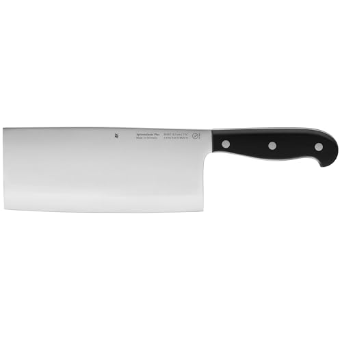 WMF Spitzenklasse Plus Chinesisches Kochmesser 31 cm, Spezialklingenstahl, Messer geschmiedet, Performance Cut, Kunststoff-Griff vernietet, Klinge 18,5 cm