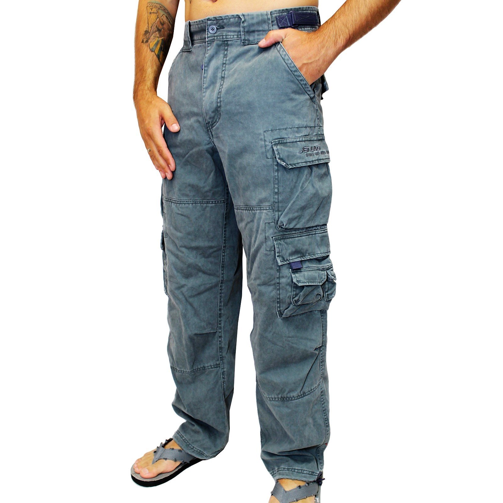 Hose Jetlag 007 twill ocean blue, Blau, M / 34