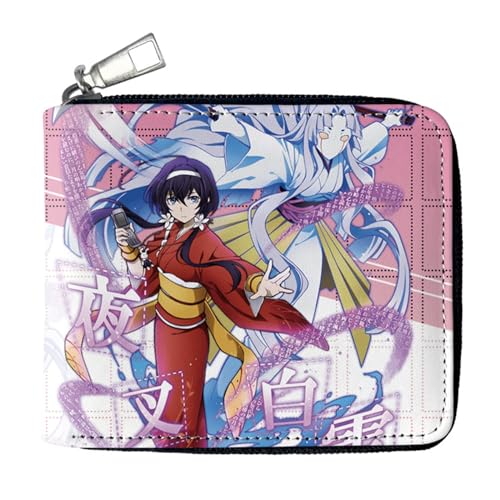 RYNDEX Bun-go STR-ay Dogs Geldtasche Anime, Spaß Süß Kawaii Kartenetui mit Münzfach, Kindergeldbörse für Ausweis Banknote Münze Foto(Color:Multicolor 5)