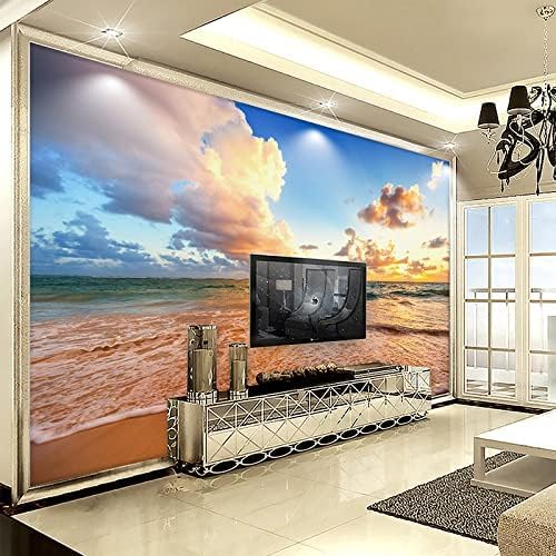 Schöne Sky Beach Waves Landschaft 3D Tapeten Wanddekoration Fototapete Sofas Wohnzimmer Wandbild Schlafzimmer-300cm×210cm