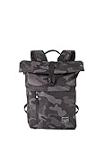 travelite Handgepäck Rucksack mit Laptop Fach 15,6 Zoll, Gepäck Serie BASICS Daypack Rollup: Praktischer Rucksack mit Rollup Funktion, 60 cm, 35 Liter, 800 Gramm