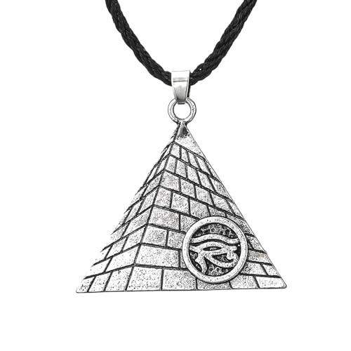 Belachick Charme Halskette Ketten Schmuck Herren Frauen Anhänger Necklace Ägyptische Symbol-Anhänger-Halskette Ägyptische Augen Ägyptische Auge-Anhänger-Halskette