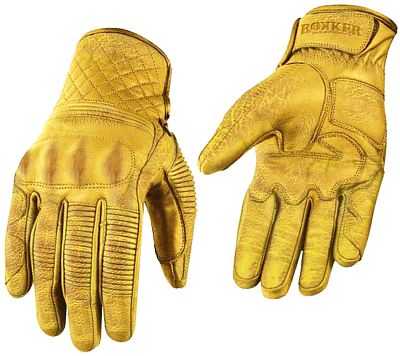 Rokker Tucson Motorradhandschuhe (Yellow,L)