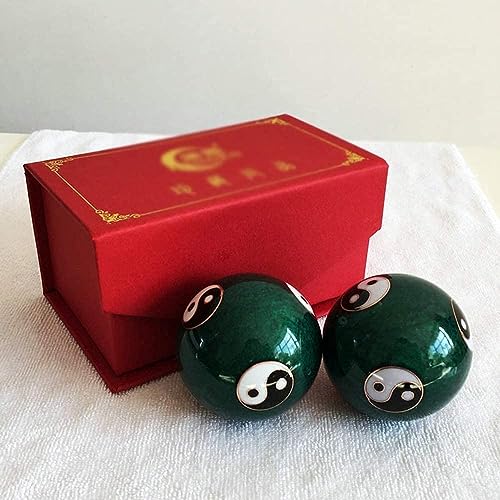 chinesische klangkugeln chinesische klangkugeln klein 2 Stück Baoding Ball Fitnessball Handmassageballklangkugeln(Color:d)