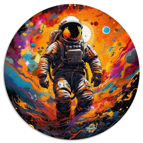 Puzzles Geschenk Mysteriöser Astronaut Puzzles für Erwachsene 1000 Teile 26,5x26,5 Zoll Puzzle Mitmachspiel-Familiendekoration und Geschenkidee